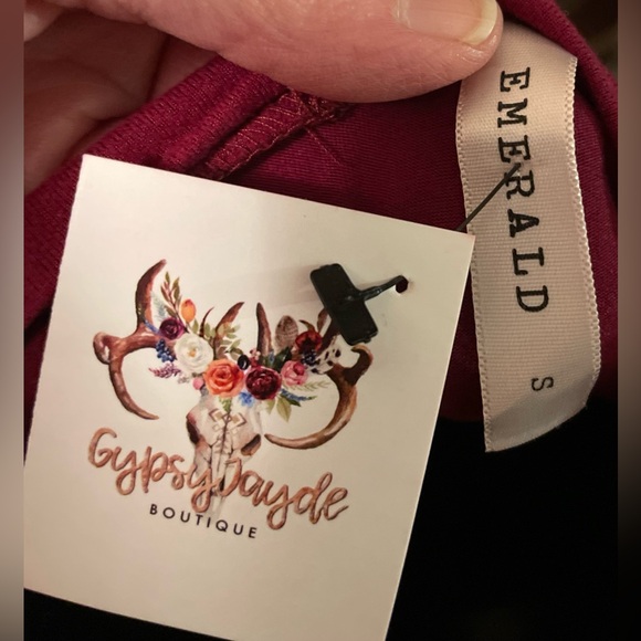 Emerald Brand Long Tunic with Leopard Print Accents - Boutique Size Small - Picture 5 of 7